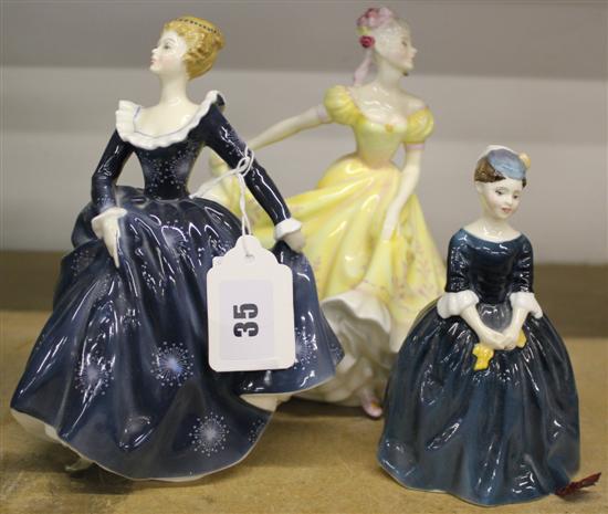 Three modern Doulton figures